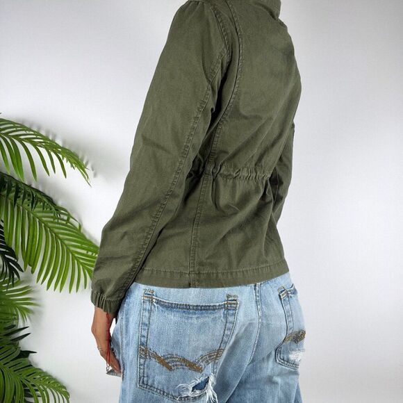 Women's Vintage Old Navy Green Gorpcore Utility Military Style Jacket / XS - Picture 2 of 7